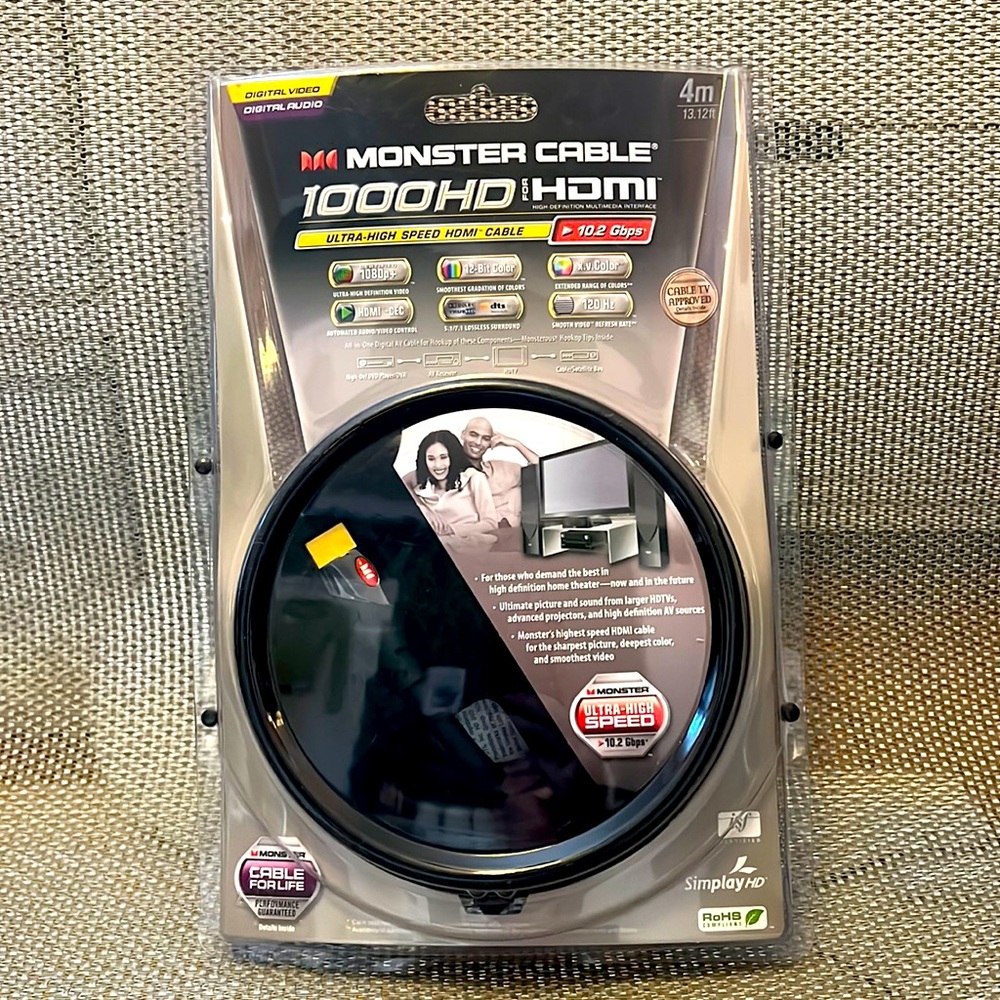 Monster Cable 1000HD for HDMI - 4 Meters